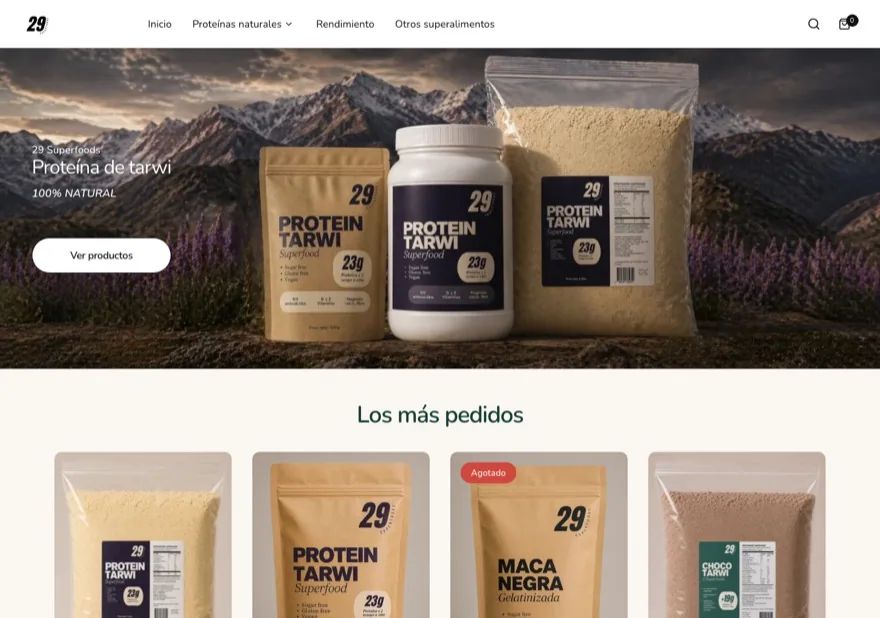 Vista previa de la tienda 29 Superfoods