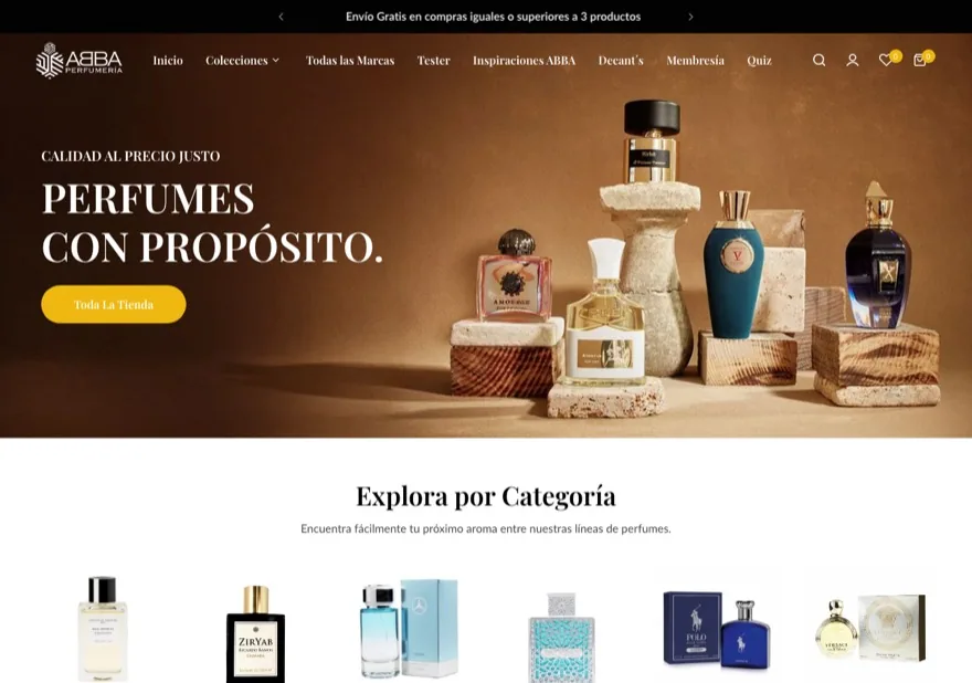 Vista previa de la tienda Abba Perfumería