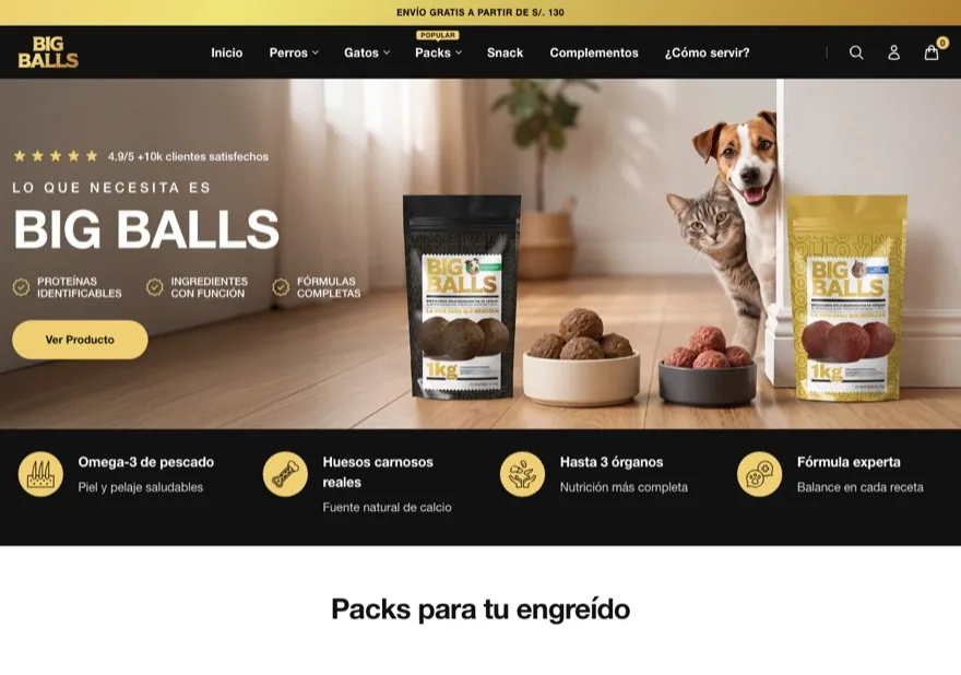 Vista previa de la tienda Big Balls