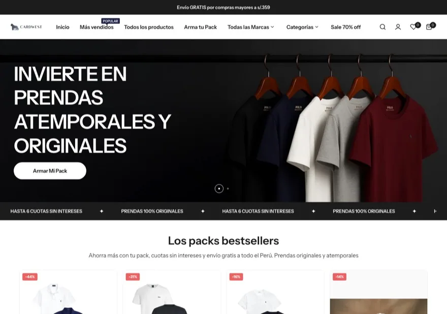 Vista previa de la tienda Cardwest