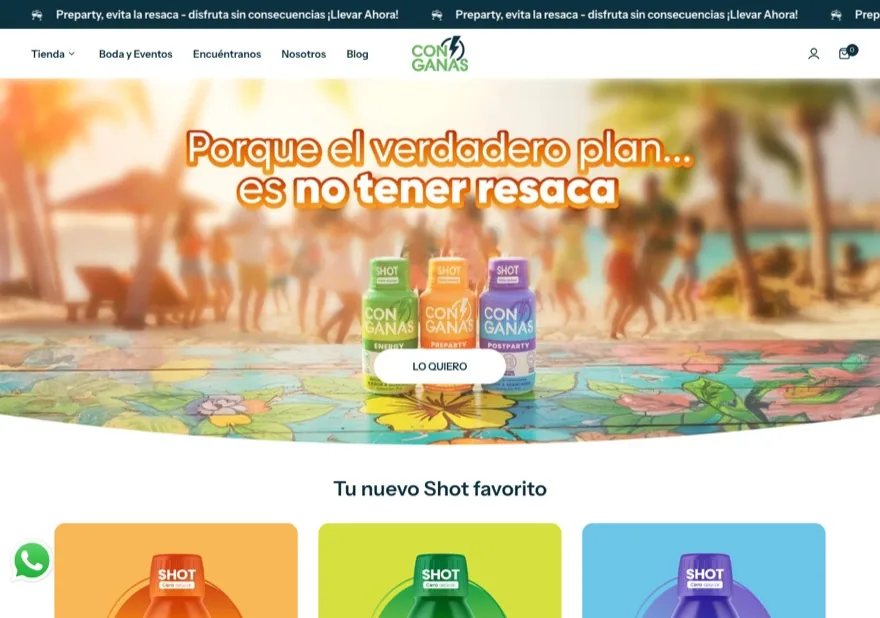 Vista previa de la tienda Con Ganas