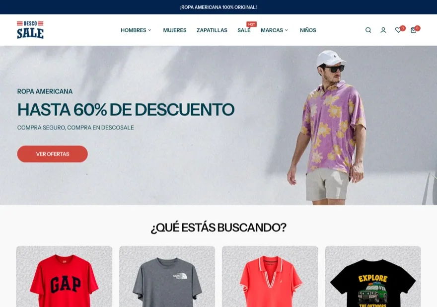 Vista previa de la tienda Descosale