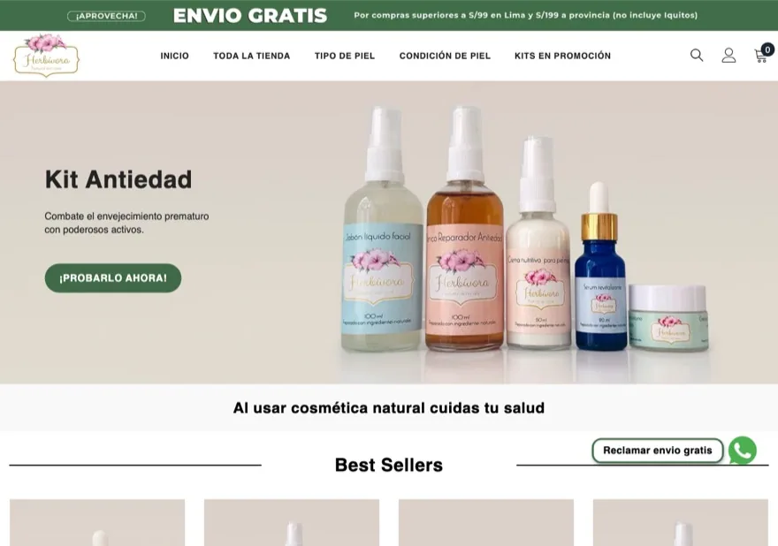 Vista previa de la tienda Herbívora Cosmética