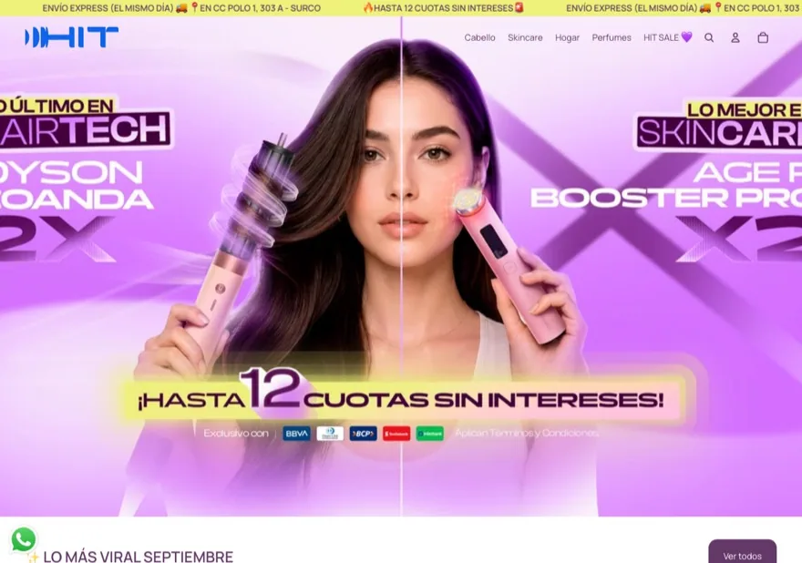 Vista previa de la tienda Hit Import