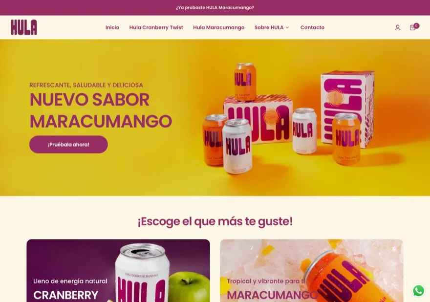 Vista previa de la tienda Hula Saludable