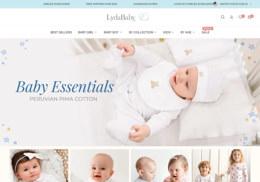 Vista previa de la tienda Lyda Baby