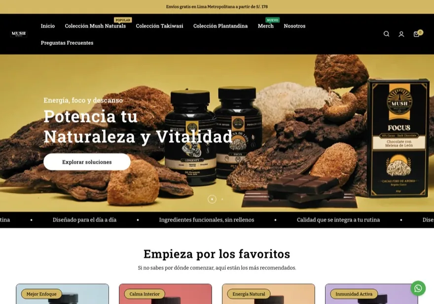 Vista previa de la tienda Mush