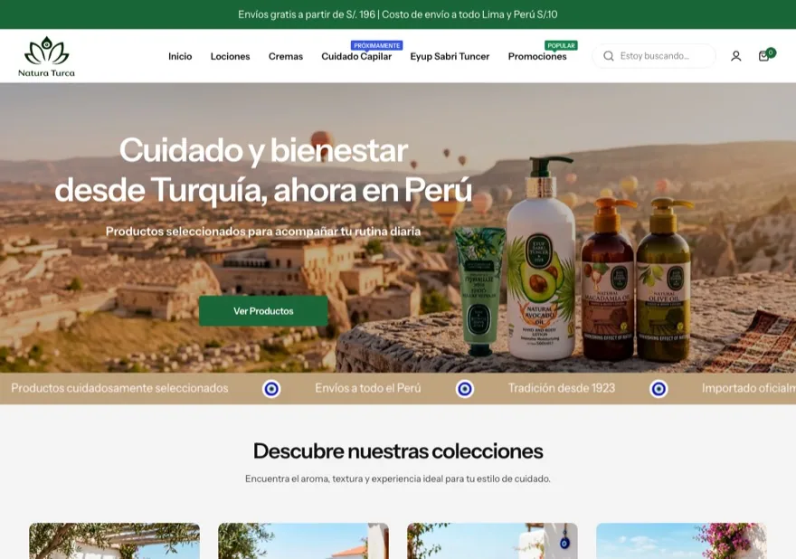 Vista previa de la tienda Natura Turca