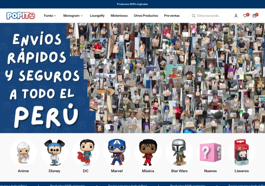 Vista previa de la tienda Popito