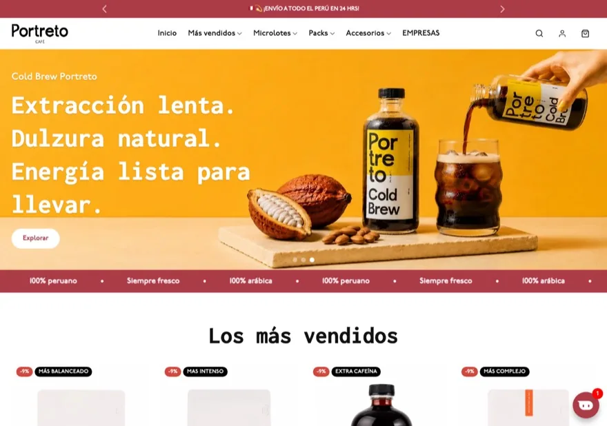 Vista previa de la tienda Portreto Café