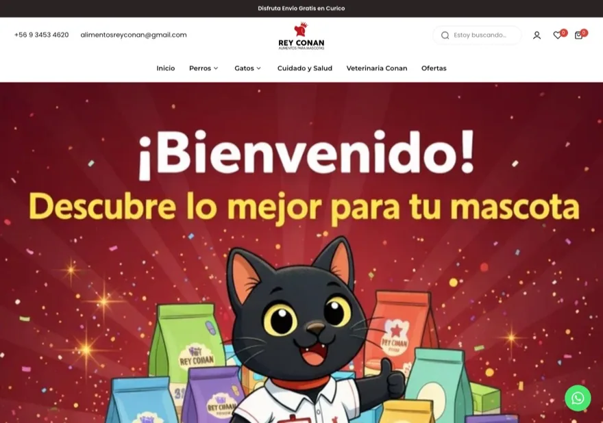 Vista previa de la tienda Rey Conan