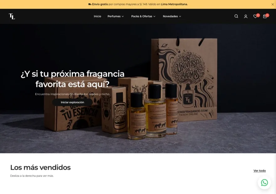 Vista previa de la tienda Two Lions Fragance